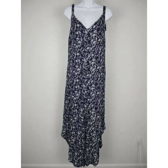 Vince Camuto Women's Plus Size Floral Tie Shoulder Angled Hem Jumpsuit 1X - Picture 2 of 9